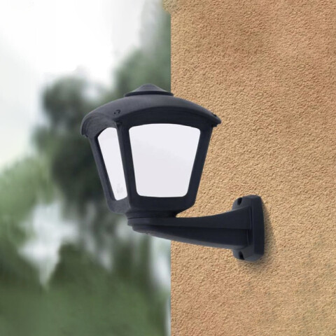 Farol pared colonial op. negro IP55 E27 NARDO/ROBY FL0571