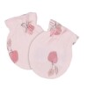 Set de 2 gorros y 2 mitones gerber rosado