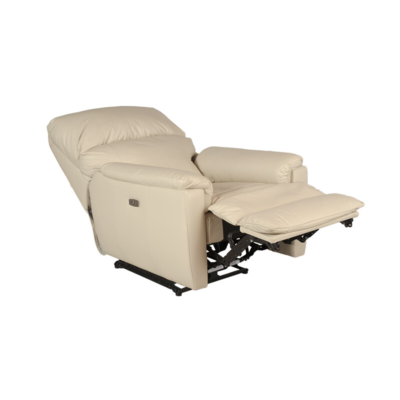 POLTRONA CUERO ASPEN - RECLINABLE - NEGRA POLTRONA CUERO ASPEN - RECLINABLE - NEGRA