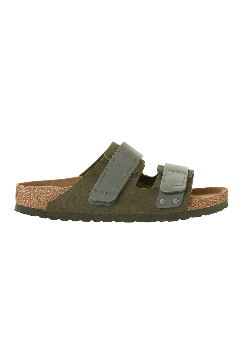 Sandalia Uji Suede Leather - Regular Verde