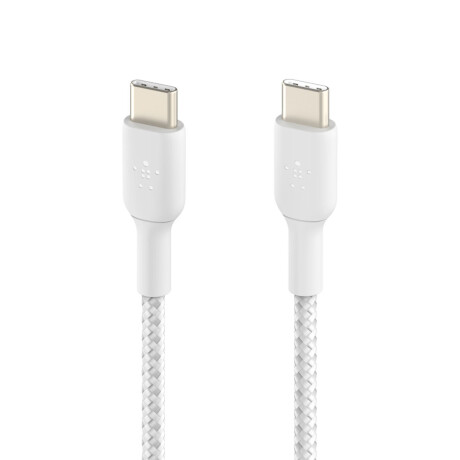 Cable de carga Reforzado Belkin BoostCharge USB-C To USB-C Braided 1 metro 3.3FT White
