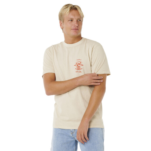 Remera Rip Curl Search Icon - Beige Remera Rip Curl Search Icon - Beige