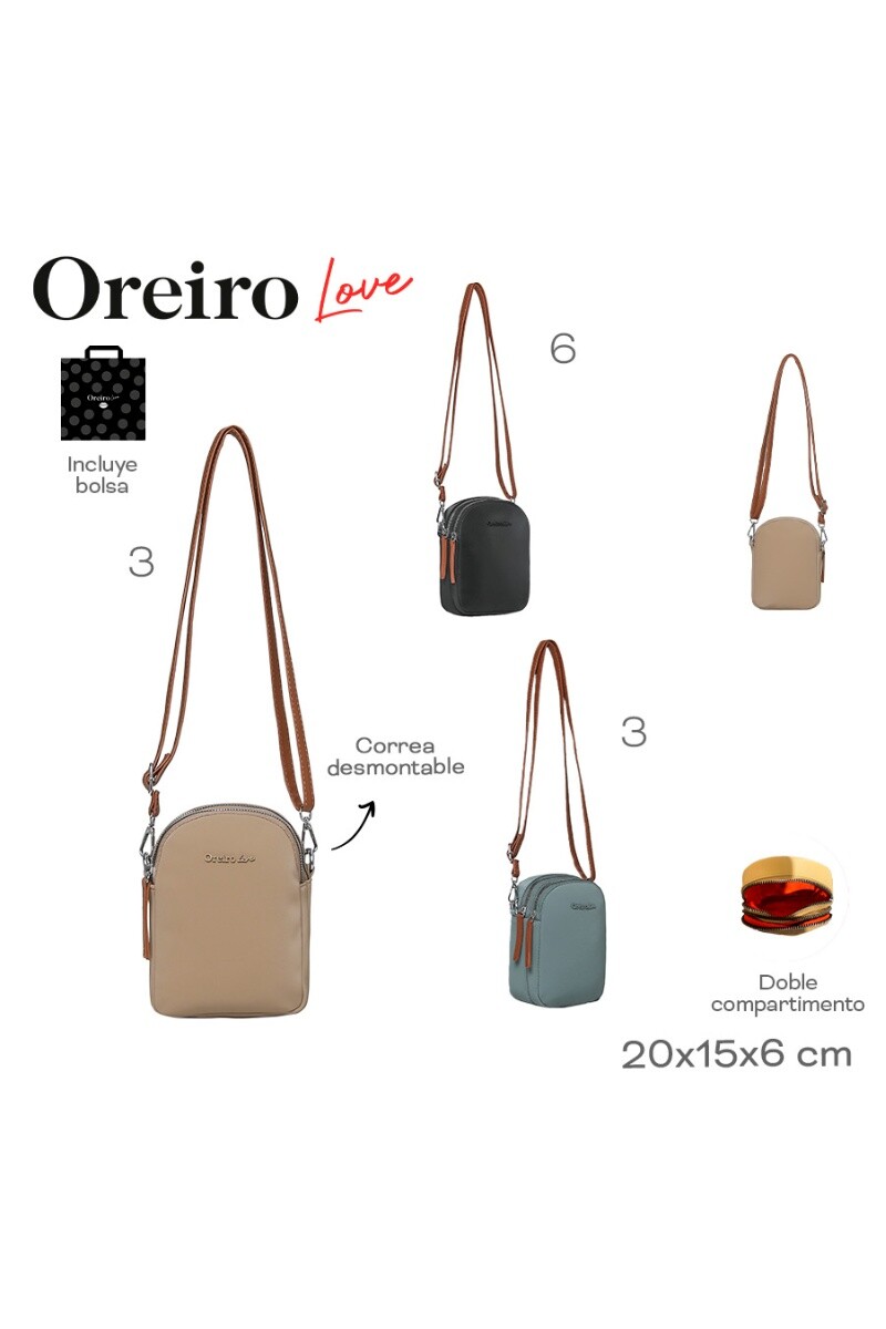 Porta celular Las Oreiro Negro