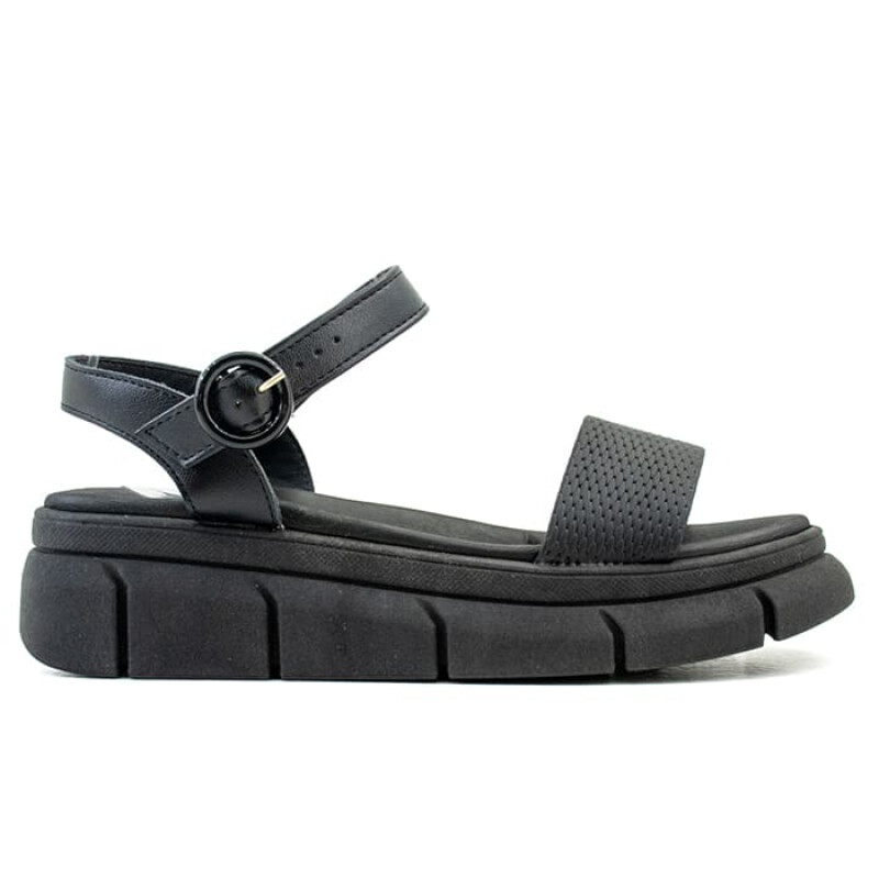 Sandalias - Moleca - Moleca Sandalia con tira ancha de Mujer - 5483.102-26560 Negro