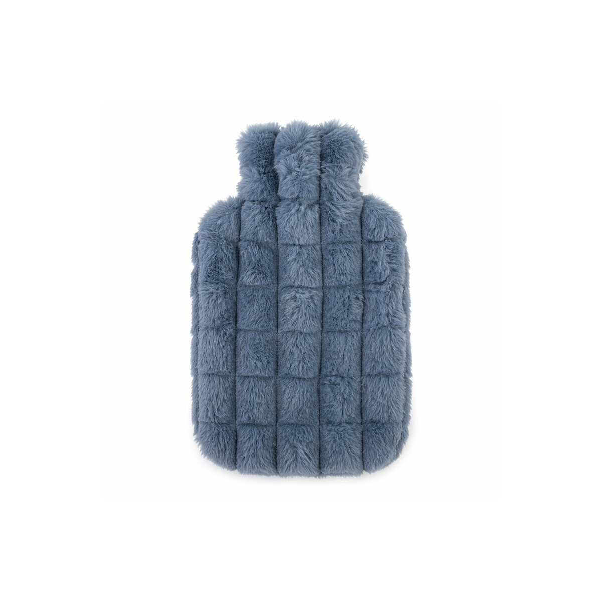 Bolsita de Agua Caliente 1L con Funda de Peluche Suave - Azul 