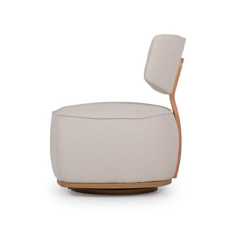 Butaca Orbit - Giratoria - Tela Rústica Trama beige (9E)