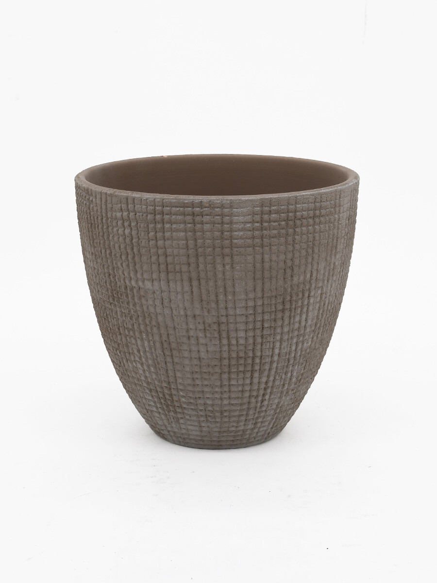 MACETA DECORATIVA - MARRON 