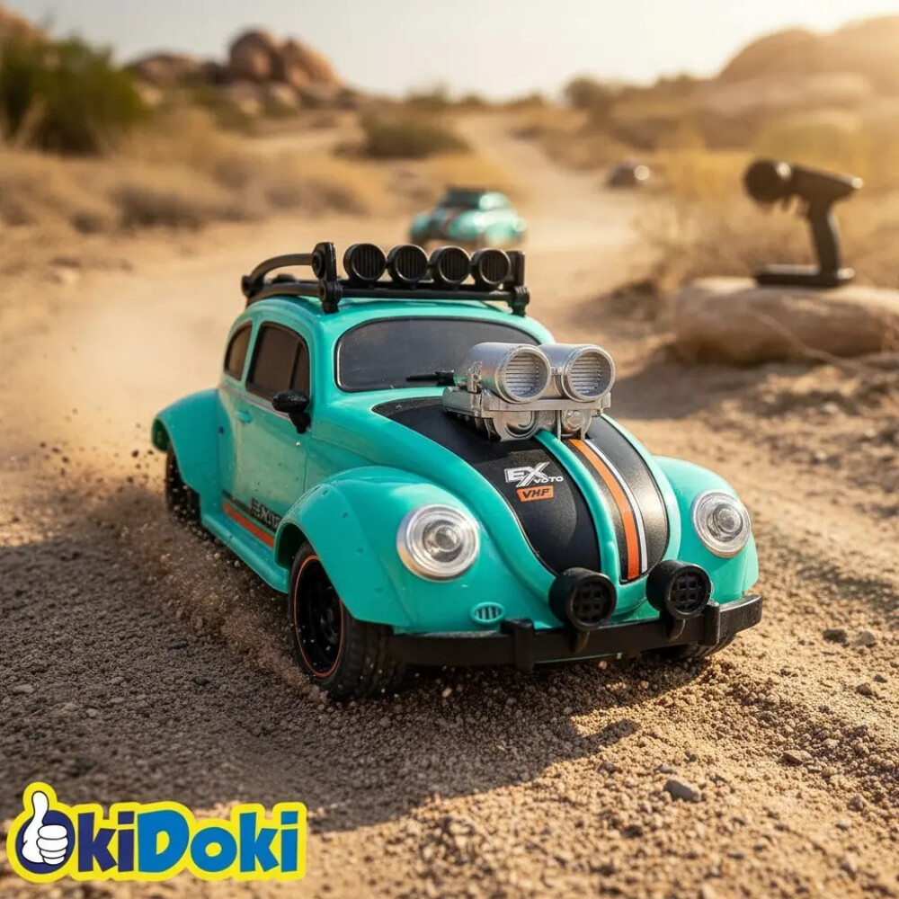 Auto A Control Remoto Volkswagen Beetle Escarabajo VERDE