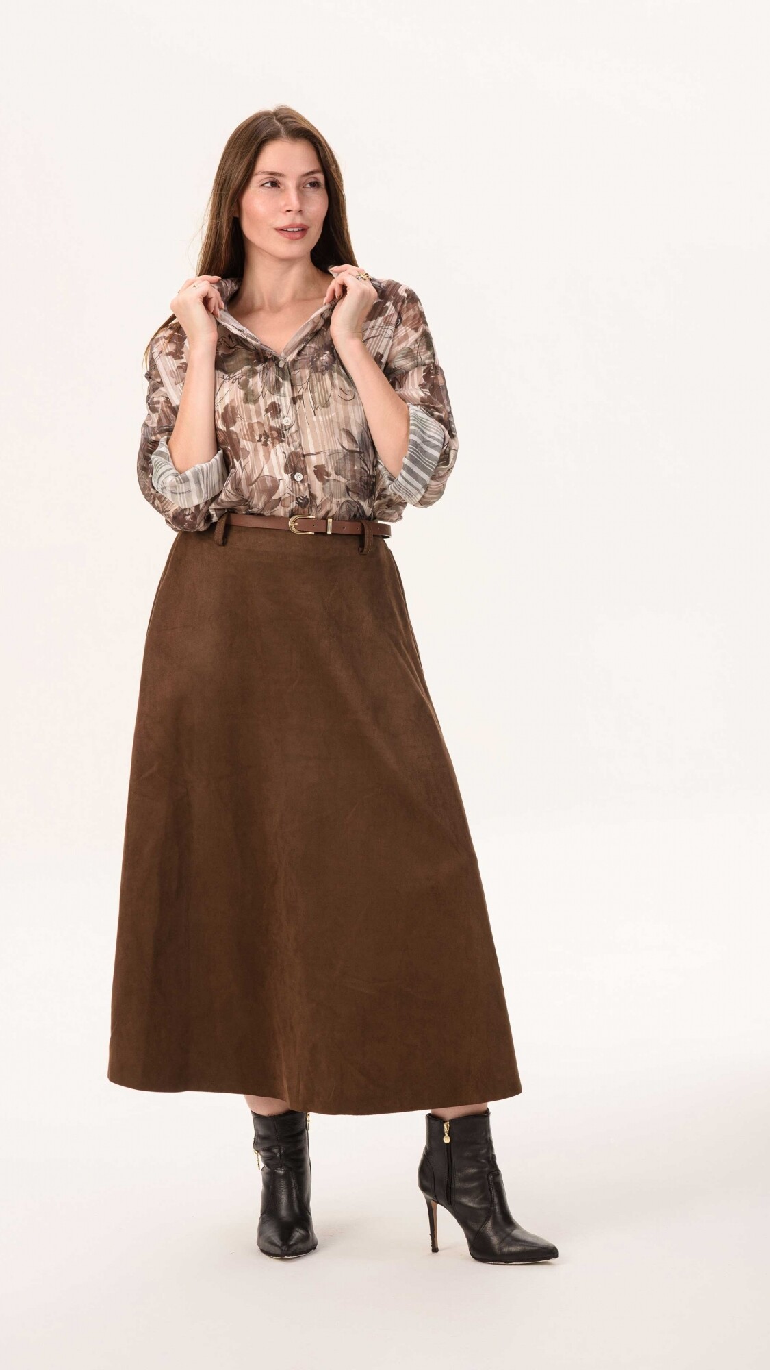 Falda Roma chocolate