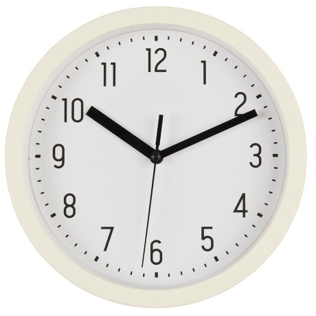 RELOJ PARED 9706-82, C NATURAL/BEIGE PLÁSTICO 9706-82