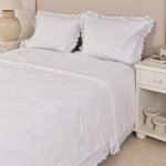Edredon Col.Finezza Arlo Blanco Queen