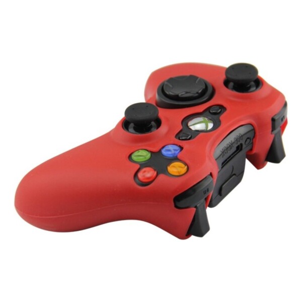 Protector Funda Silicona Control Joystick Xbox 360 Calidad Color Variante Rojo