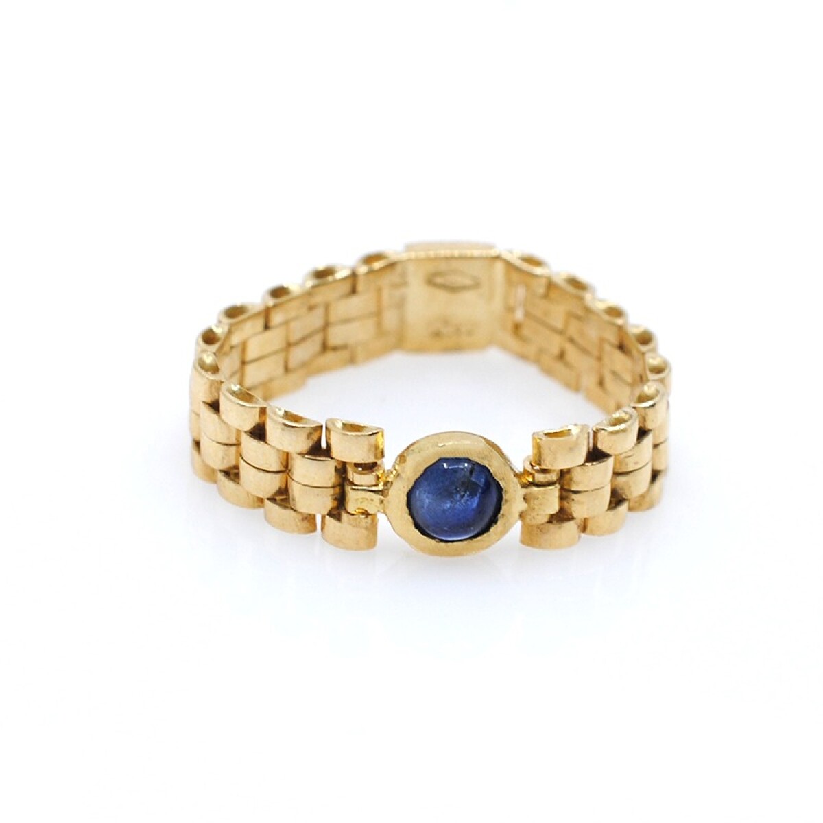 Anillo Panther fino con zafiro central 
