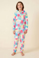 ENTERITO CON CAPUCHA MICROFLEECE MULTICOLOR