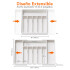 Organizador Cubiertos Extensible Cajon Utensilios Cubertero IMBACK Blanco Organizador Cubiertos Extensible Cajon Utensilios Cubertero IMBACK Blanco
