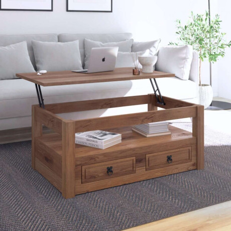 Mesa de centro articulada Nogal Linea mexicana Linea mexicana