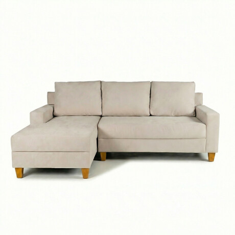 Rinconera Lucci - Tela Microfibra - Chaise izquierdo Berlin 02 (Beige)