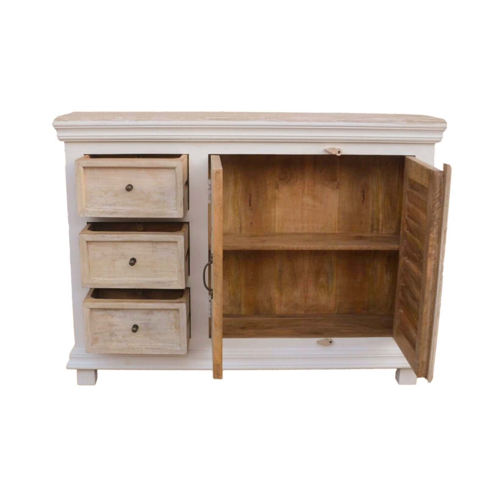 CONSOLA MADERA-DE-MANGO NATURAL-BEIGE COSTA II NATURAL BLANCO