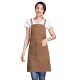 Delantal Unisex y Ajustable Para Chef Estudio Cocina Mesero Marrón
