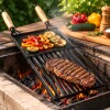 Parrilla con plancha y agarraderas 46x30 cm (71x31 Parrilla con plancha y agarraderas 46x30 cm (71x31