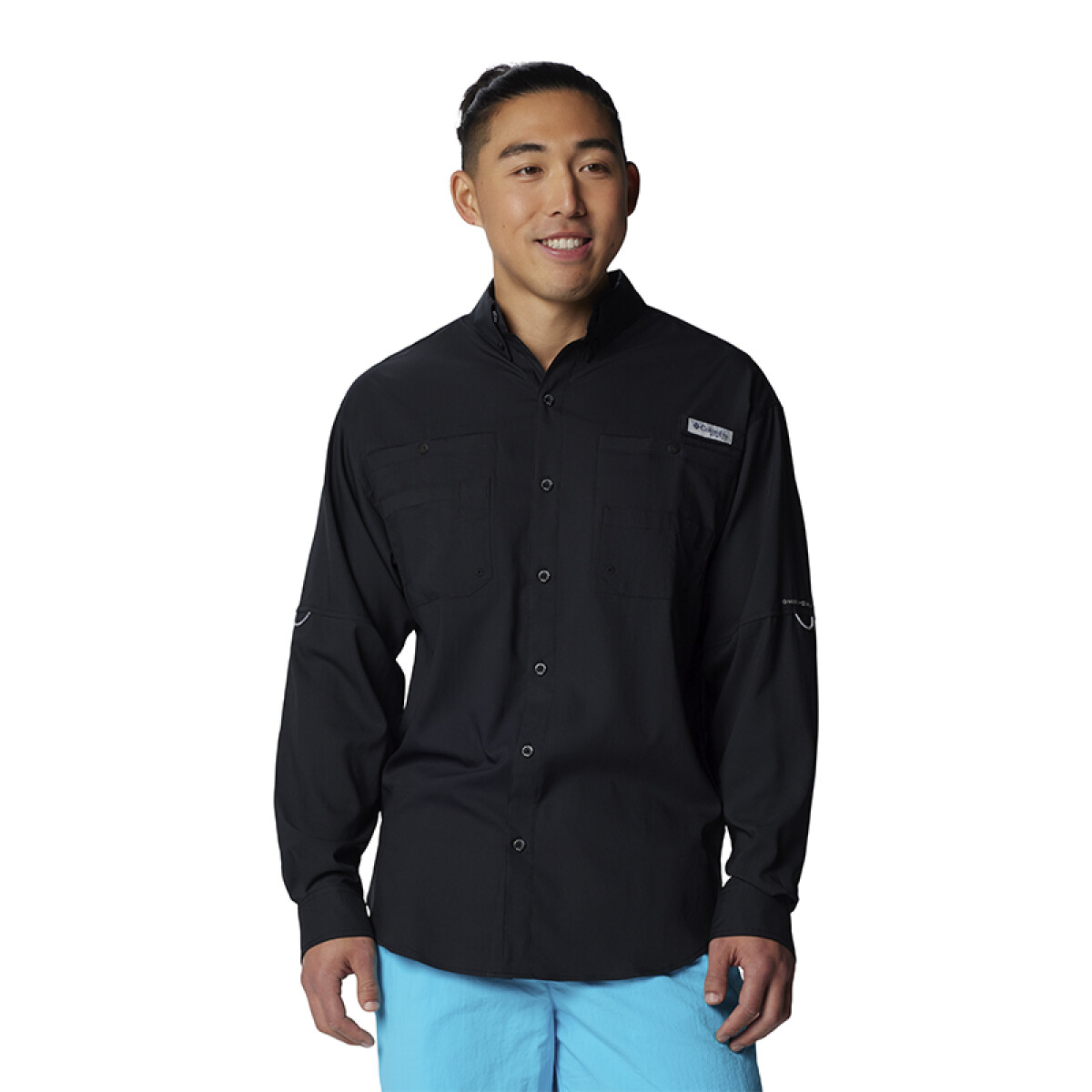 M Tamiami II LS Shirt - Collegiate Navy - BLACK 