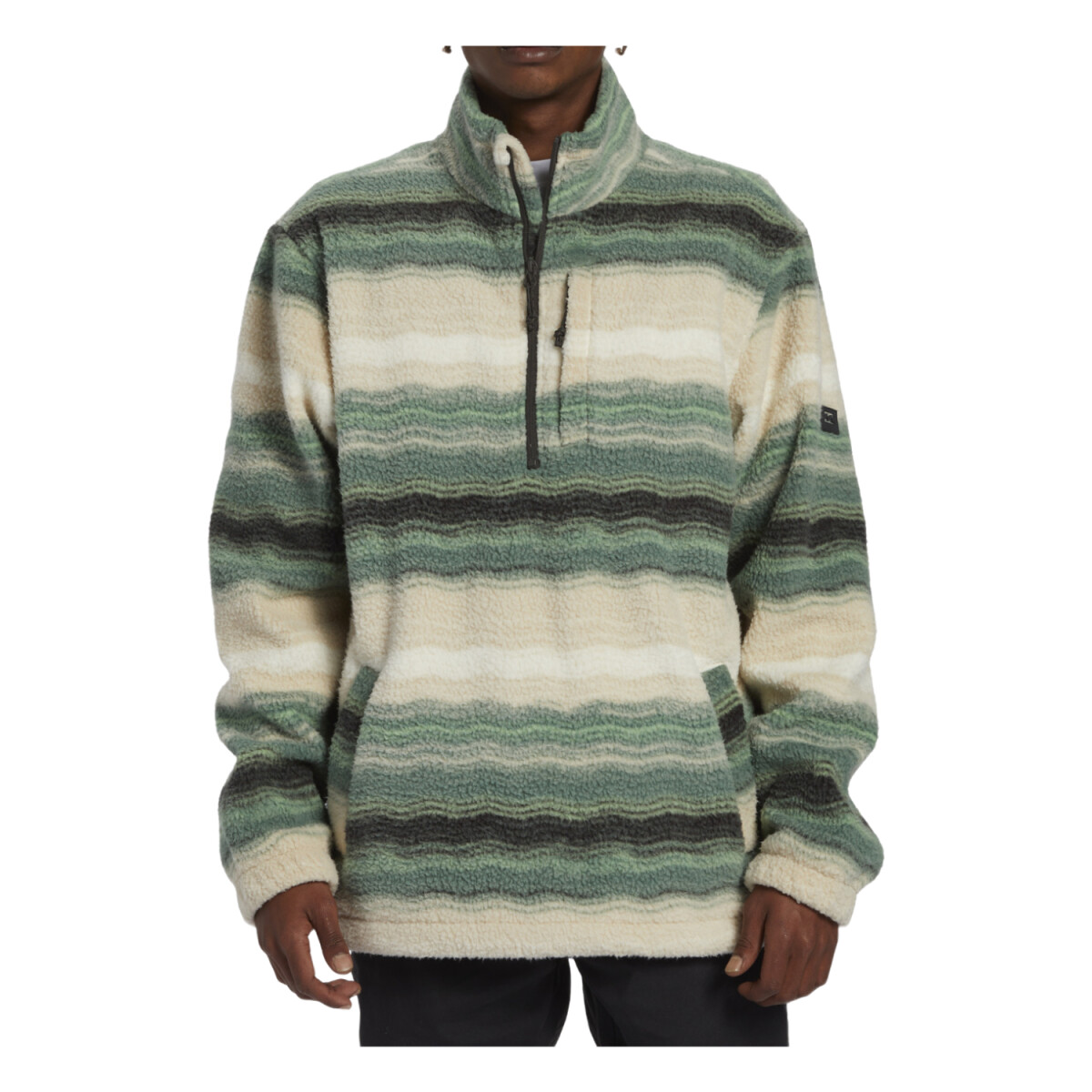 Buzo Billabong Boundary Mock Neck - Verde 