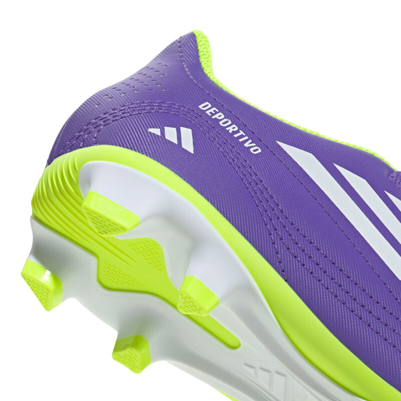 Championes de Niños Adidas Futbol 11 III FxG Púrpura - Blanco - Amarillo Limon