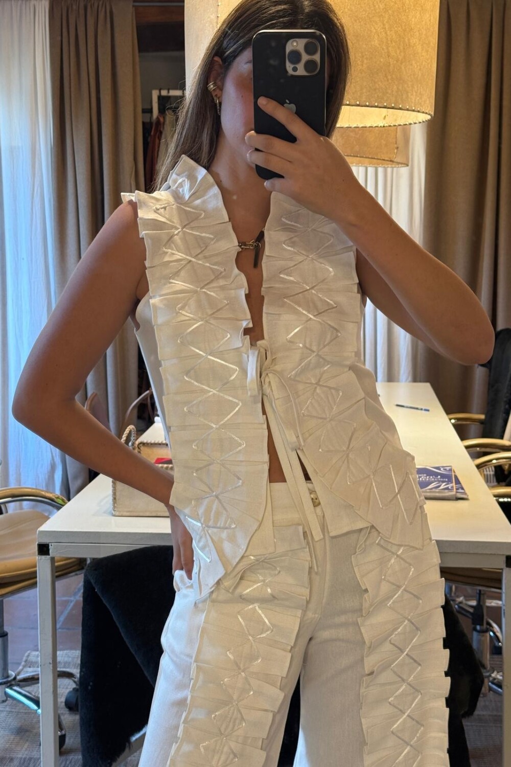 Dancing Queen top Blanco