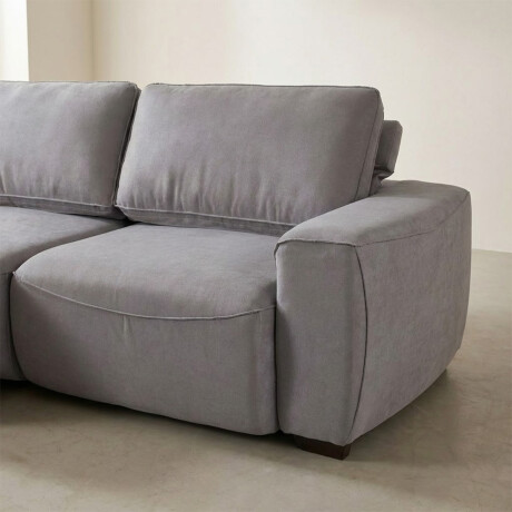Sofá Adan (Retráctil) - Tela Microfibra - 2 módulos 12091 (Gris)