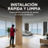 Panel Divisor Separador Ambientes 2,4 x 2,90m + 2 Rieles 3m Marrón 1