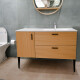 Mueble Altea MDF Color Madera Con Patas 120x50x82 GAMAS DE MARRON