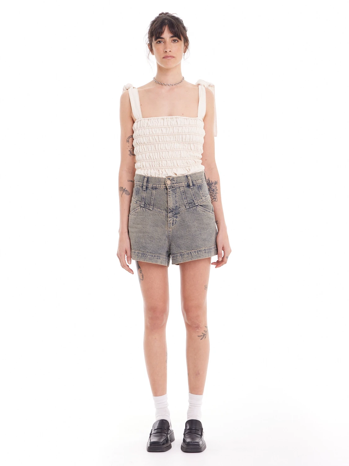 Short Foster Denim Washed beige 24