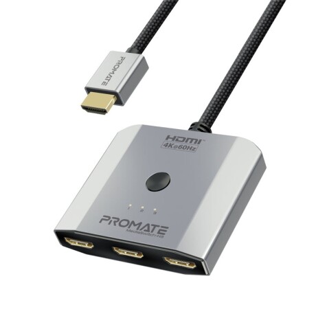 PROMATE MEDIASWITCH-H3 ADAPTADOR HDMI 3 EN 1 4K 60HZ BLACK Promate Mediaswitch-h3 Adaptador Hdmi 3 En 1 4k 60hz Black