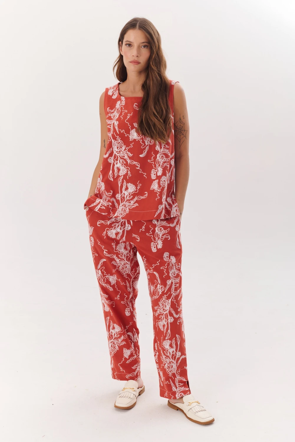 PANTALON IRIS rojo 1