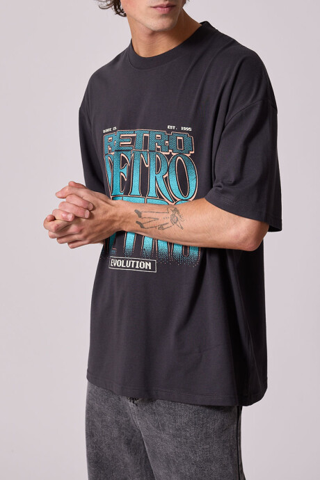 T-SHIRT MOYA DIXIE Gris Oscuro