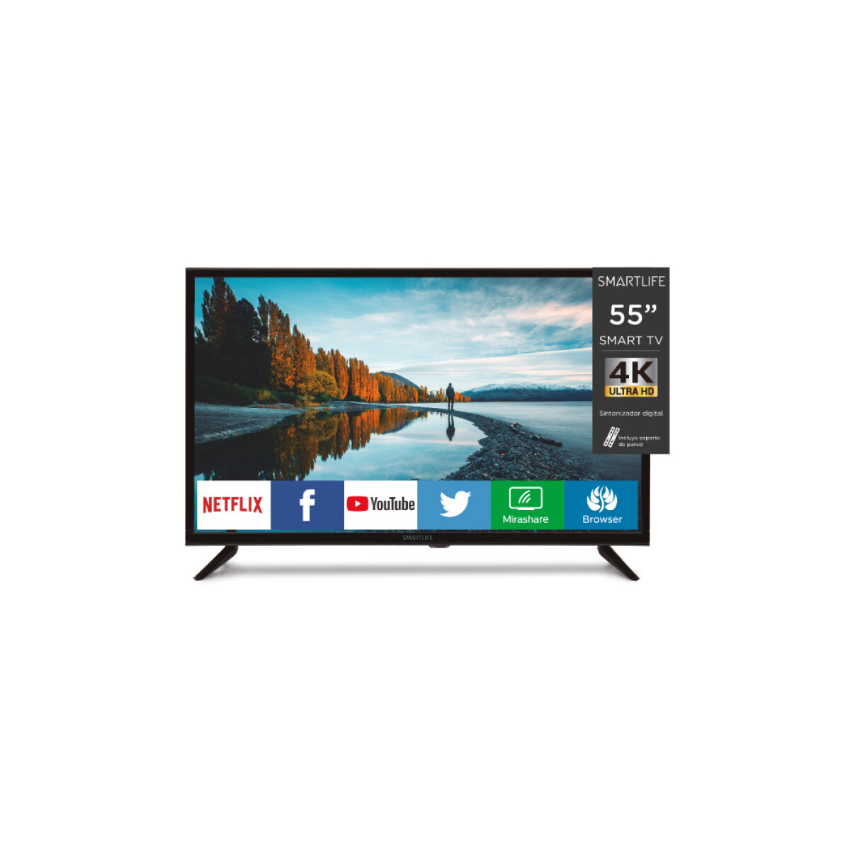 Smart TV Smartlife 55" UHD 4K SL-TV55UHDW 