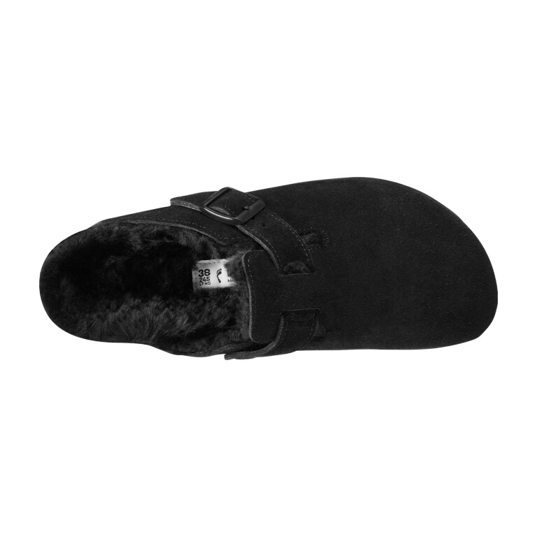 Zueco Boston Shearling LEVE - Regular Black