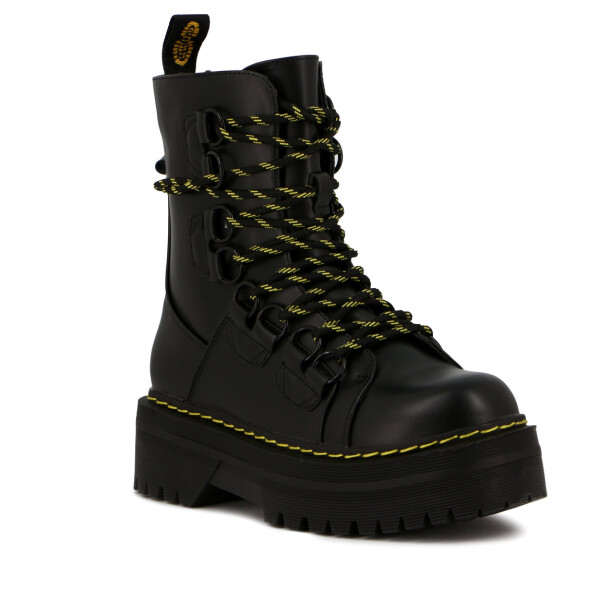 Botas Mujer Darkness Acordonada Negro