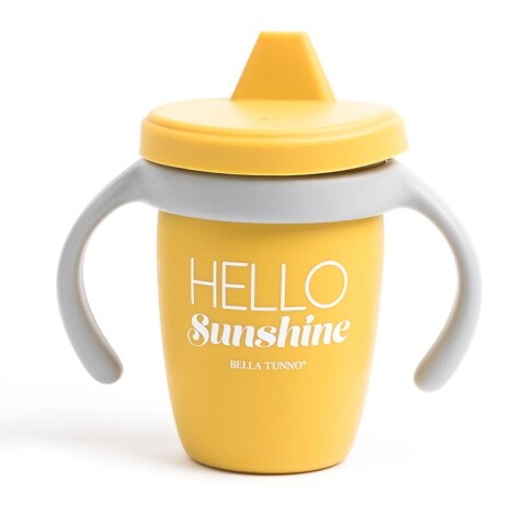 Vasito Silicona Antiderrame 3 en 1 Hello Sunshine