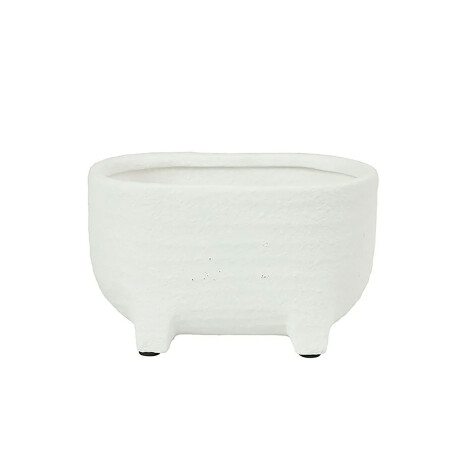 MACETERO SMALL CERAMICA BLANCO AMARENS