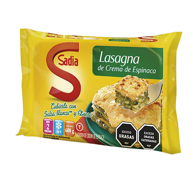 Lasagna crema espinaca Sadia - 600 grs Lasagna crema espinaca Sadia - 600 grs