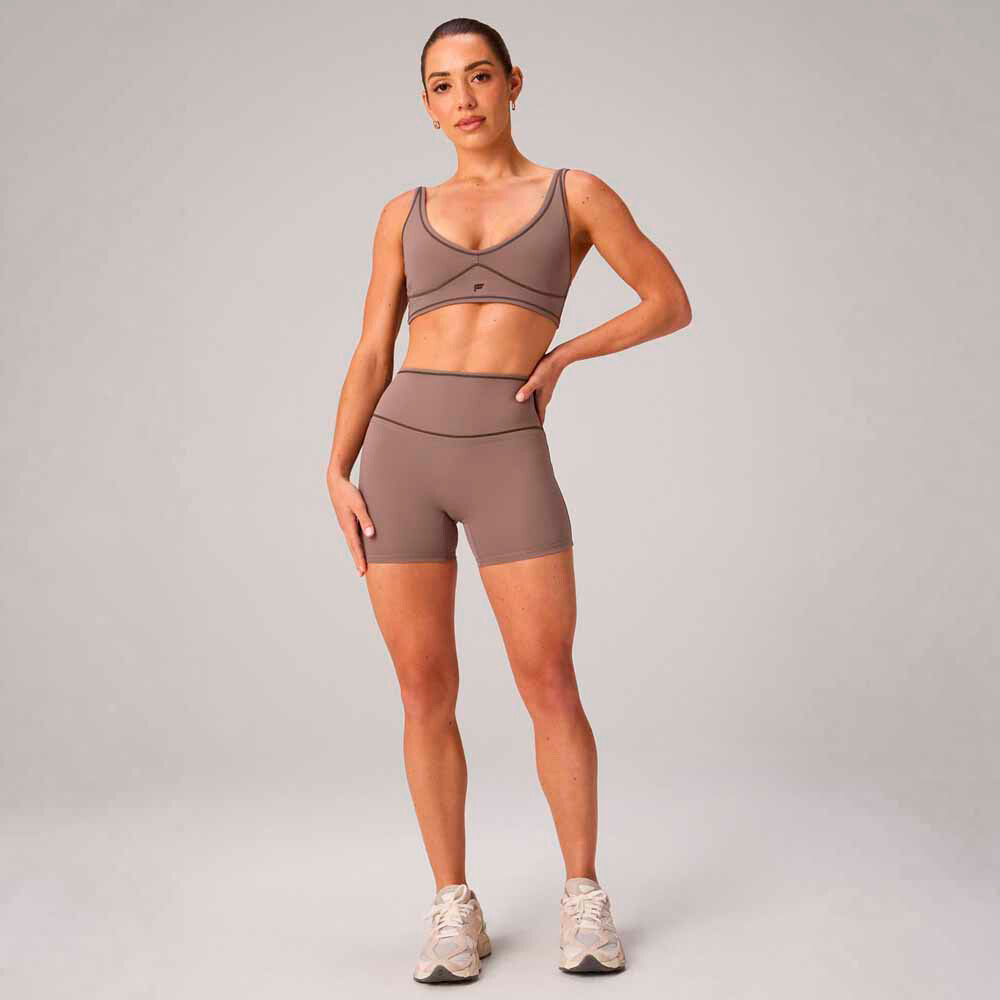 Bra Pureluxe Longline Low Impact Bra Mujer Desert Shadows/dark Sienna