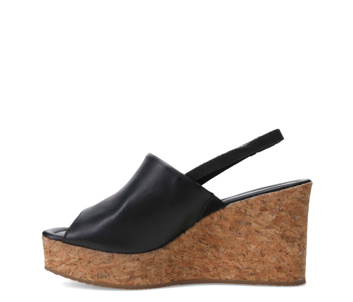 Sandalia con plataforma Preto