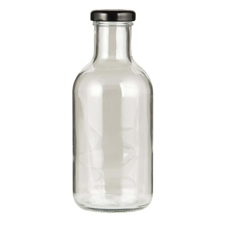 BOTELLA C/TAPA VIDRIO TRANSPARENTE TRANSPARENTE
