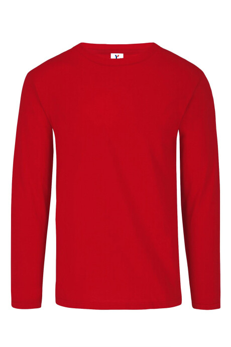 Camiseta a la base dry fit manga larga Rojo