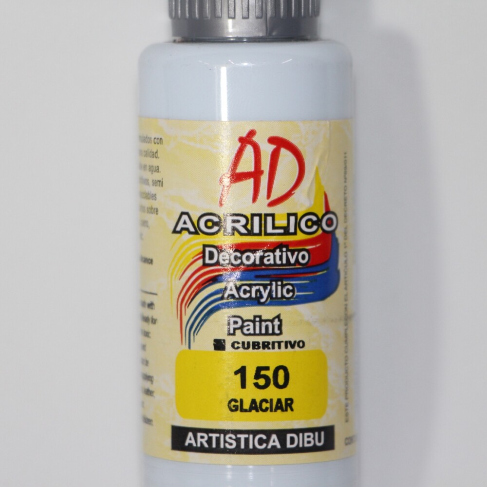 PINTURA ACRILICA ARTISTICA DIBU 60 ML. DIFERENTES COLORES COLOR GLACIAR 150