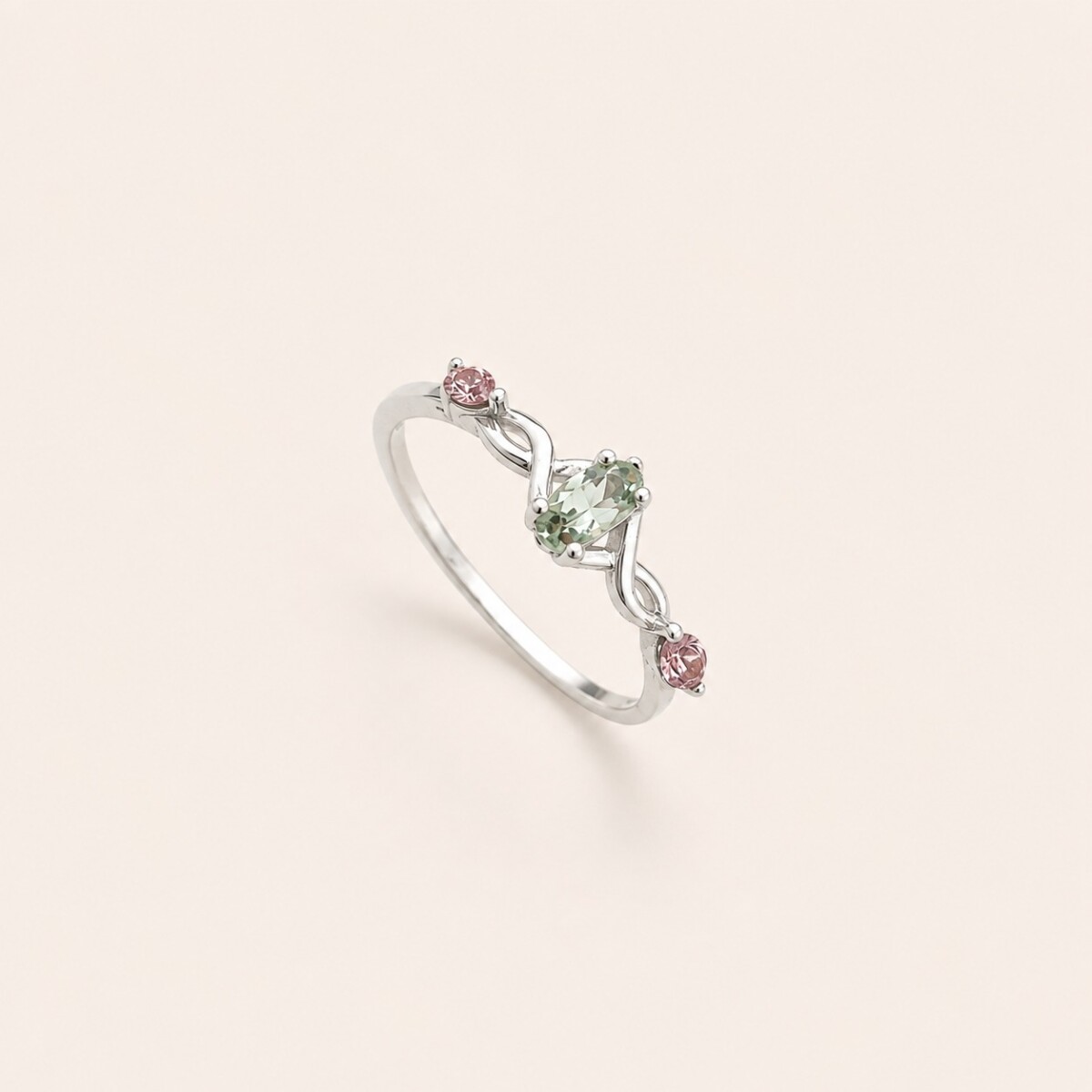 Anillo Brenda - Plata y Piedras Naturales 