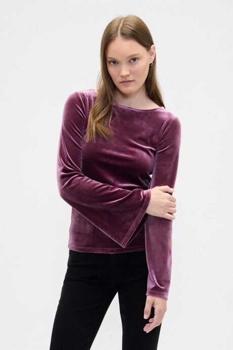 Remera Cuello Bote Mujer Tuscan Red