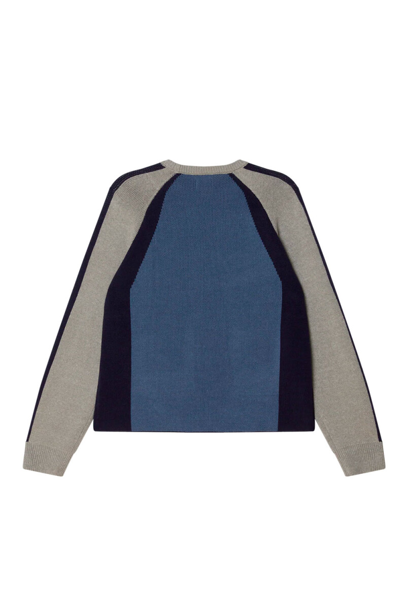 RAGLAN CREW NECK SWEATER Azul