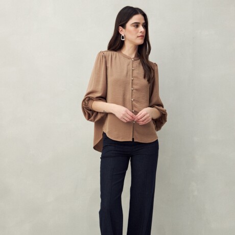 CAMISA BLOSSOM Marron